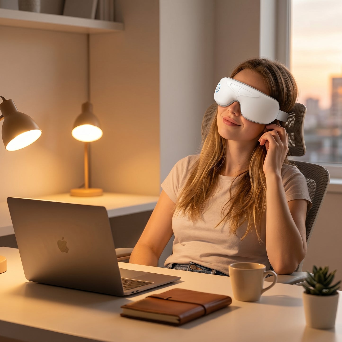 VistaRelief™ Eye Massager – Heat, Air Pressure & Bluetooth